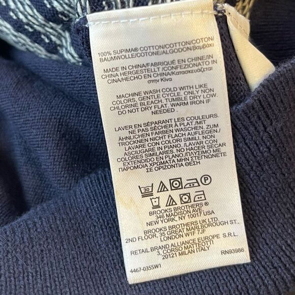 Brooks Brothers Large Navy / White Golf Vest - Picture 3 of 6